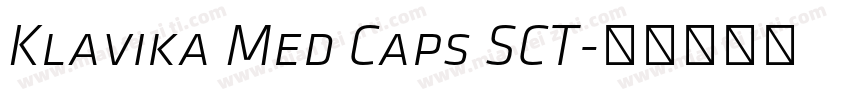 Klavika Med Caps SCT字体转换